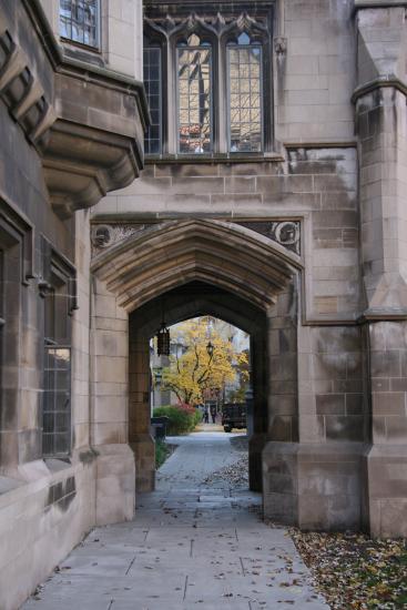 Gothic arch on the main quad
